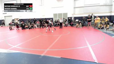 160 lbs Quarterfinal - Nathan Wheeler Jr, Dayton Bandits-MS vs Mason Hammel, EP Rattlers-MS