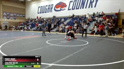 149 lbs Cons. Round 2 - Tony Isom, Southern Oregon vs Colton Silva, Simpson (Calif.)