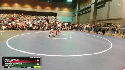 106 lbs Cons. Round 1 - Kayden Summers, River Valley vs Noah Bowles, Wooster