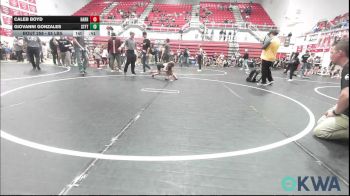 55 lbs Consolation - Caleb Boyd, Harrah Little League Wrestling vs Giovanni Gonzales, Standfast