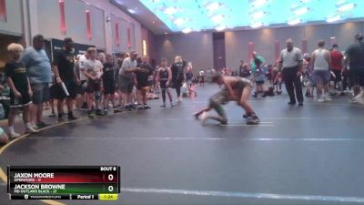 74 lbs Semis & 1st Wrestleback (8 Team) - Jackson Browne, MO Outlaws Black vs Jaxon Moore, Operators