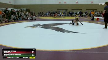 75 lbs Semis (4 Team) - Corbin Dixon, Buffalo vs Brenner LeTendre, F/MCC