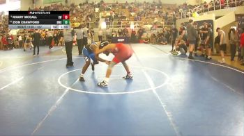 167 lbs Quarterfinal - Zion Crawford, Dunbar Wrestling Club vs Khary Mccall, Springboro Wrestling