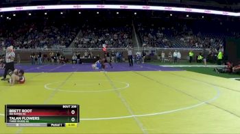 D3-120 lbs Cons. Round 1 - Brett Root, Big Rapids HS vs Talan Flowers, Three Rivers HS