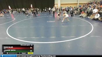 83 lbs Champ. Round 1 - Cooper Smith, KS vs Evan Blair, MO
