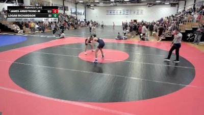 133 lbs Champ. Round 2 - James Armstrong Jr, West Liberty vs Logan Richardson, Marian