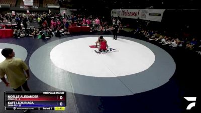 145 lbs Placement Matches (16 Team) - Noelle Alexander, CMWA-FR vs Kate Luzuriaga, SAWA-FR