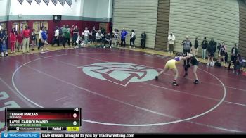 115 lbs Champ. Round 1 - Layll Farhoumand, Sunnyslope High School vs Tehani Macias, Durango