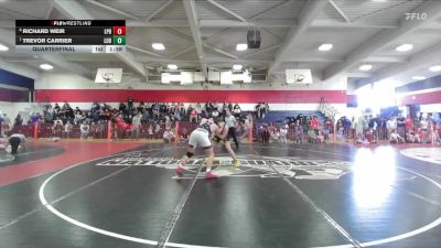 Boys 192 lbs Quarterfinal - Trevor Carrier, Live Oak Boys vs Richard Weir, Las Plumas Boys