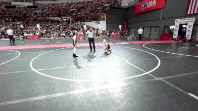 80 lbs Champ. Round 2 - Reegan Corning, Pardeeville Boys Club Youth Wrestling vs Dierks Gartner, New Richmond
