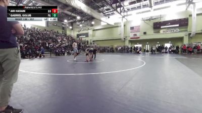 157 lbs Quarterfinal - Gabriel Golub, Palisades vs Ari Hasani, BIRMINGHAM