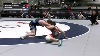 62 kg Champ. Rd Of 16 - Matthew Peterson, KD Training Center vs Adam Rea, Open Mats Wrestling Club