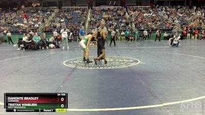 3A 106 lbs Cons. Round 1 - Damonte Bradley, Carrboro vs Tristan Winburn, West Brunswick