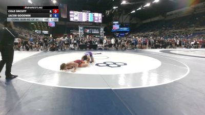 157 lbs Cons. Sub-rd Of 64 - Cole Orcutt, Alabama vs Jacob Goodwin, Arizona