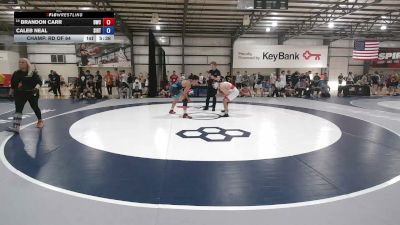 86 kg Champ. Rd Of 64 - Brandon Carr, Diplomat Wrestling Club vs Caleb Neal, Southern Illinois Regional Training Center