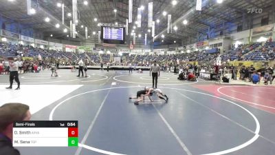 52 lbs Semifinal - Owen Smith, Arvada West vs Maverick Sena, Top Notch