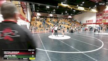 99-108 lbs 3rd Place Match - Peyton Arnhold, Riverton Middle School vs Joriana Hine, Powell Middle School