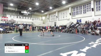 165 lbs Quarterfinal - Zachary Fong, Xavier vs Cooper MacNevin, Amity