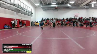 190 lbs Cons. Round 2 - Lopez David, Northfield vs Cooper Andrews, Rocky Mountain