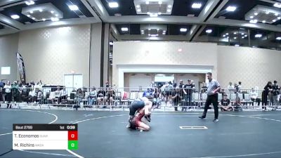 144 lbs Consi Of 16 #2 - Trevor Economos, Guardian Knights vs Max Richins, Wasatch WC