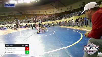 52 lbs Consolation - Brady Culwell, Dodge City Wrestling Academy vs Izrael Casaus, Juggernaut Wrestling Club