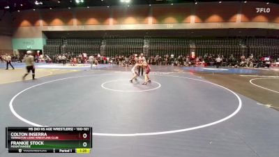 100-101 lbs Round 2 - Frankie Stock, Mountainside vs Colton Inserra, Yerington Lions Wrestling Club