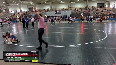 58 lbs Quarterfinal - Ayedrieyonnah Patrick, Heritage Outlaws vs Kynsley Lawson, Higher Calling Wrestling Club