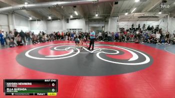 120 lbs Quarterfinal - Hayden Newberg, Vista Ridge vs Ella Quesada, Middle Park