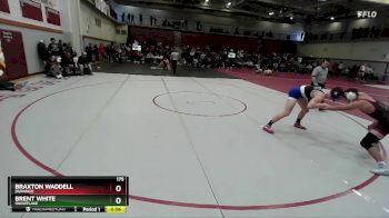 175 lbs Cons. Round 4 - Braxton Waddell, Durango vs Brent White, Snowflake