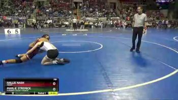 115 lbs 3rd Place Match - Hallie Nash, Minot vs Marlie Stremick, Pembina County North