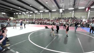 73 lbs Quarterfinal - Esaias Heredia, Slvwc vs Piper Gustafson, Badlands Elite