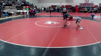 107 lbs Cons. Round 5 - Owen Schlaak, New Richland-H-E-G vs Dominic Larson, Worthington