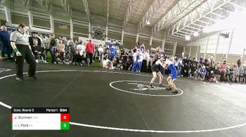 126 lbs Cons. Round 3 - Ian Park, Pleasant Grove vs Jackson Burman, Wasatch