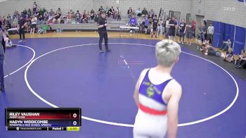 120 lbs Cons. Round 3 - Riley Vaughan, Sweet Home vs Hadyn Widdicombe, Marshfield High School Wrestli