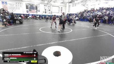 100 lbs Cons. Round 1 - Kyra Kreidal, Workman vs Giselle Mongenel, Covina