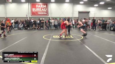 250 lbs Quarterfinal - Aiden Dunseath, Front Royal Wrestling Club vs Eric Light, Wild Buffalo Wrestling Club