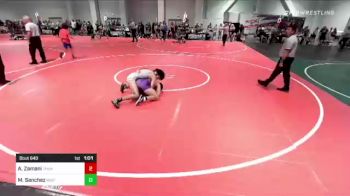 132 lbs Consi Of 32 #2 - Akbar Zamani, Thunder WC vs Miguel Sanchez, Misfits