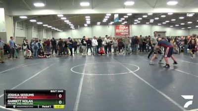 187 lbs Cons. Round 3 - Joshua Sessums, Dinwiddie Mat Rats vs Garrett Nolan, Machine Shed Wrestling