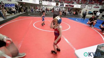 43 lbs Rr Rnd 3 - Wylie Orr, Caney Valley Wrestling vs Everett Long, Tiger Trained Wrestling