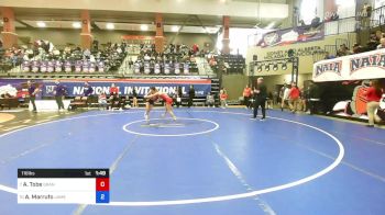 116 lbs Round Of 16 - Ashley Tobe, Grand View University vs Arianna Marrufo, Jamestown