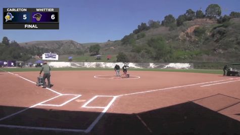 Replay: Carleton College vs Whittier | Mar 24 @ 12 PM