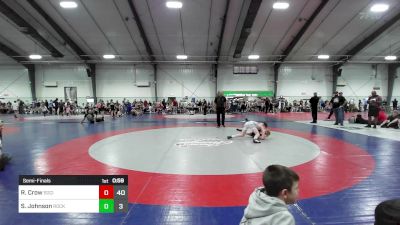 100 lbs Semifinal - Ramsey Crow, Social Circle USA Takedown vs Sorrell Johnson, Rockmart Takedown Club