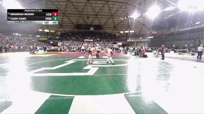 Boys 3A 150 lbs Cons. Round 2 - Cash Cano, Peninsula vs Brandon Morse, Thomas Jefferson