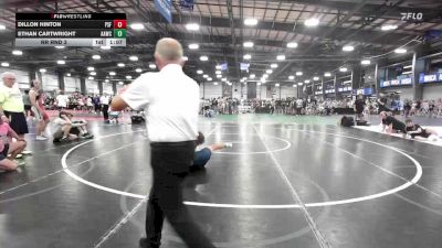 160 lbs Rr Rnd 3 - Dillon Hinton, PSF Wrestling Academy vs Ethan Cartwright, All-American Wrestling Club HS