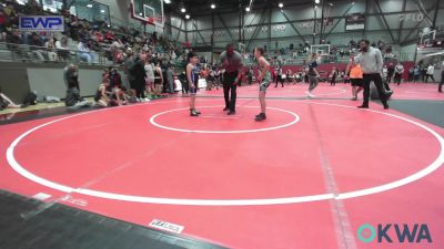 90 lbs Rr Rnd 1 - Aubrielle Phelps, Van Buren Matdawgs vs Valentin Lopez, Hennessey Takedown Club