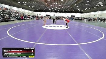 115 lbs Cons. Round 2 - Jaidyn Pohlsander, Central (Springfield) vs Maekala Hernandez, Yukon