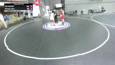 190 lbs Champ. Round 1 - Zoe Brodin, San Pedro High School Wrestling vs Tiffany Bell, Animal House Wrestling