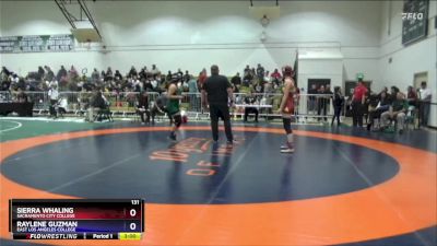 131 lbs Cons. Round 2 - Sierra Whaling, Sacramento City College vs Raylene Guzman, East Los Angeles College