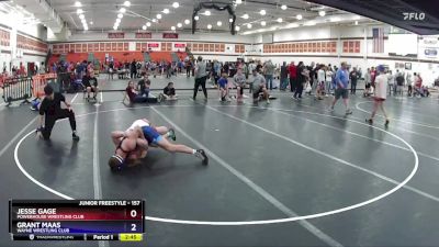 157 lbs Cons. Semi - Jesse Gage, Powerhouse Wrestling Club vs Grant Maas, Wayne Wrestling Club