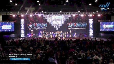The California All Stars-San Marcos - Shazam [2025 L1 Youth - Medium Day 3] 2025 USA All Star Cheer Super Nationals